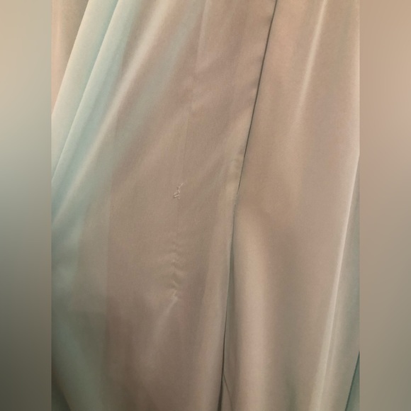 Mori Lee Madeline Gardner bridesmaid dress mint / nude lace and chiffon - Picture 12 of 12